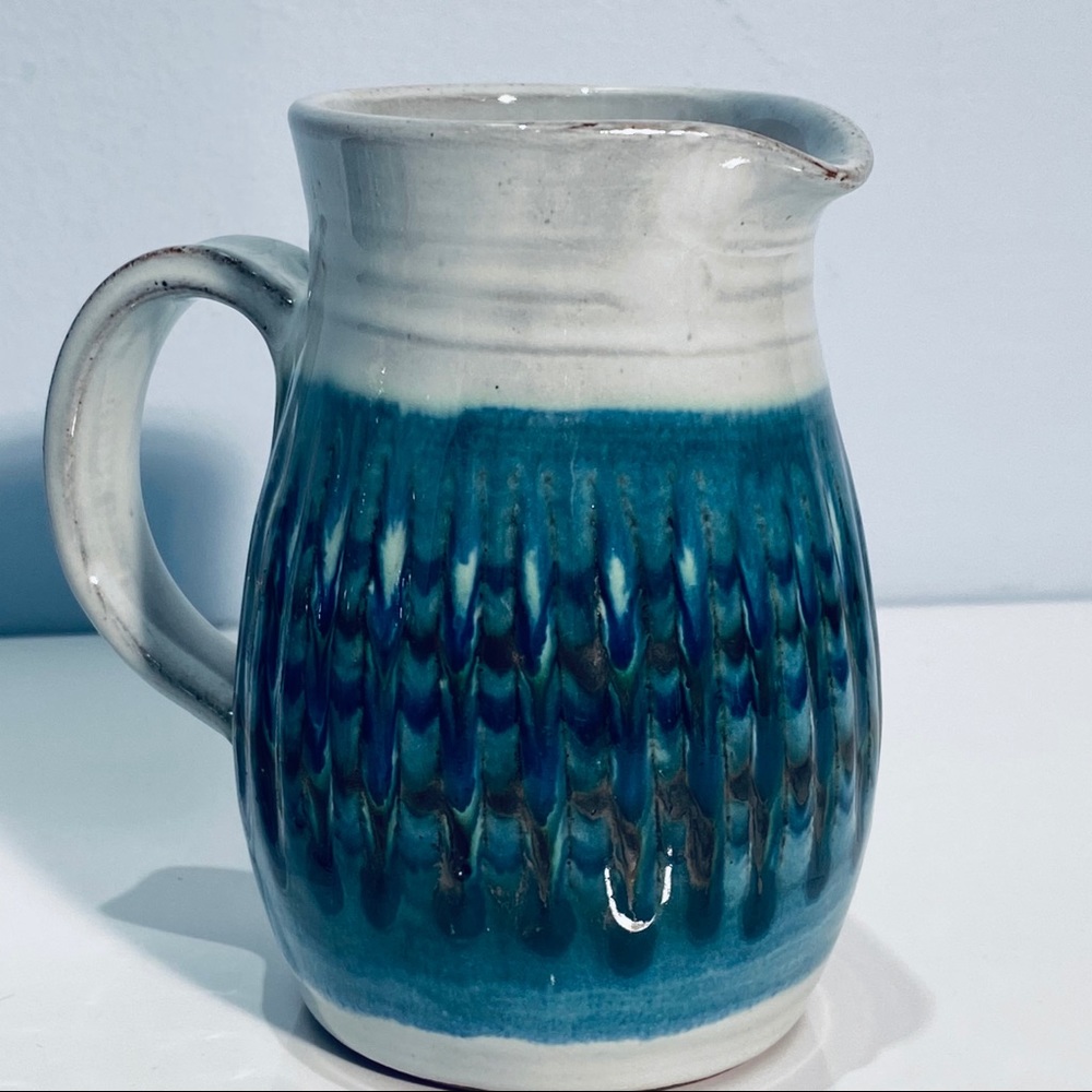 Dennis Lucas Hastings Studio Pottery Creamer Sugar Set MCM 1960 1970 Vintage - Picture 3 of 12